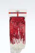 England Tinsel Wig – Red/White