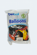 Belbal High-Quality Latex Balloons – “Happy Birthday” Crystal Mix, 30 cm (12″), Pack of 50
