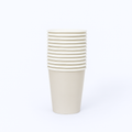 White Paper Cups – 9 oz, Pack of 14